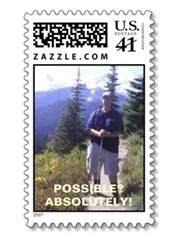 Advertise to your friends and family with custom postage stamps